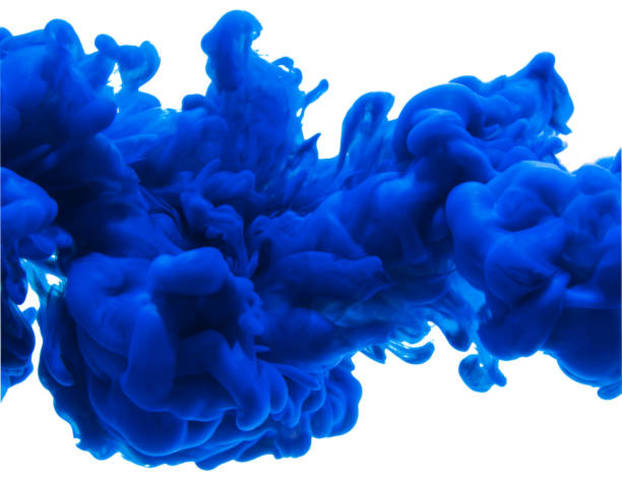 Abstract Ink blue color paint pouring in water | TheAllMag